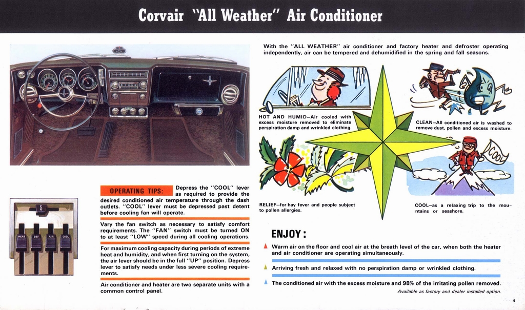 1966 Chevrolet Corvair Accessories Brochure Page 12